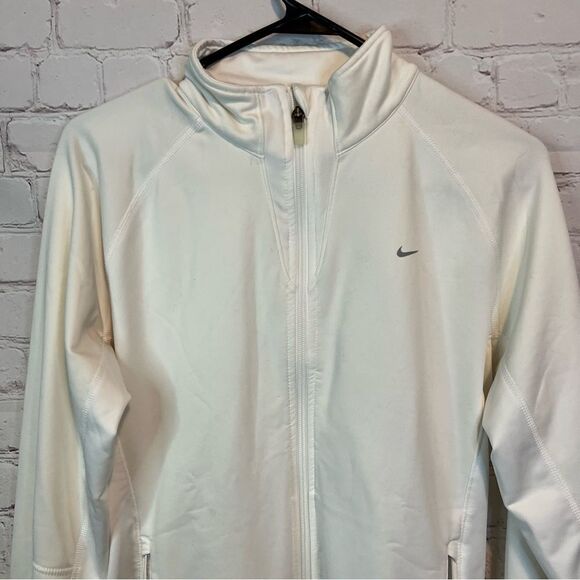 Nike Fit Dry White Tech Fleece Sweater Girls size Large (12-14) - Picture 2 of 10